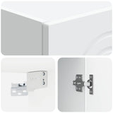 Wall-Mounted Cabinet White 33 x 34.5 x 90 cm Engineered Wood 898075