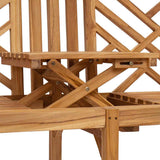 Garden Bench 150 x 60 x 90 cm Solid Teak Wood 42001968
