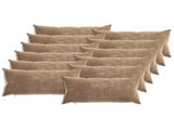 Cushion Cover 12 pcs HEERLEN Brown 40 x 80 cm Chenille Fabric 909975