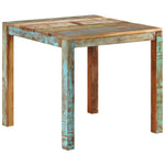 ZNTS Dining Table 82x80x76 cm Solid Reclaimed Wood 337267