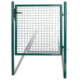 Single Door Fence Gate 100x100 cm Powder-Coated Steel 142030