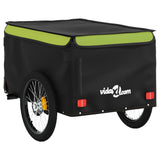 Bike Trailer Black and Green 30 kg Iron 94102
