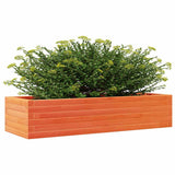 Garden Planter Wax Brown 110x40x23 cm Solid Wood Pine 847230