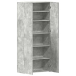 Shoe Cabinet with Shelf Grey 80 x 35.5 x 180 cm Engineered wood 3333839