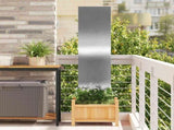 Garden Privacy Screen Silver 32 x 140 cm Stainless steel 876221