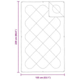 Quilts & Duvets White 135 x 220 cm Polyester 42007786