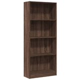 Bookcase Brown Oak 60x24x143 cm Engineered Wood 857818