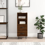 ZNTS Sideboard Brown Oak 34.5x34x90 cm Engineered Wood 828667