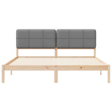 Bed Frame with Upholstered Headboard Light Grey 180 x 200 cm 877959