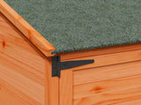 Garden Shed with Roof Brown 106.5 x 56 x 176 cm Solid Fir Wood 42033451
