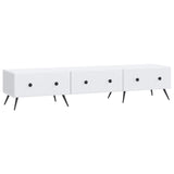 TV Cabinet with Drawer White 147 x 34.5 x 30 cm Engineered Wood 895625
