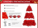6 FT Artificial Christmas Tree with DIY 100 Warm Lights Battery Operated, 750 Branch Tips and Sturdy 77373624