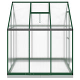 Greenhouse with Base Frame Green 169x169x202 cm Aluminium 4005832