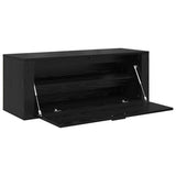 Shoe Cabinet Black oak 100 x 35 x 38 cm Engineered wood 881020