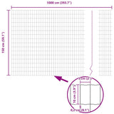 Euro Fence 1.5 x 10 m PVC-coated iron 42004640