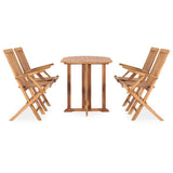 Outdoor Dining Set Natural Teak Solid teak wood Medium Foldable 3059975