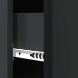 Drawer Cabinet Black 33 x 34.5 x 90 cm Engineered Wood 895536