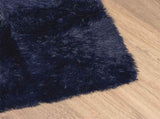 Shaggy Rug High Pile NAVARRA Navy 240x340 cm Polyester 4102859