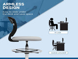 68-88cm Draughtsman Office Chair, with Wheels - Light Grey T3398P344805
