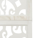 Room Divider 5 Panels White Solid Wood Paulownia 358742
