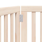 Dog Gate Foldable 3 Panels 150 cm Poplar Wood 352236