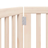 Dog Gate Foldable 3 Panels 150 cm Poplar Wood 352236