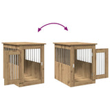 Dog Crate Furniture Artisan Oak 45x62x59 cm Engineered Wood 857637