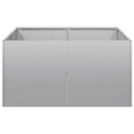 ZNTS Planter 80x80x40 cm Galvanised Steel 860743