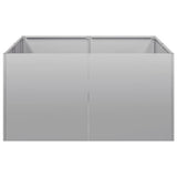 ZNTS Planter 80x80x40 cm Galvanised Steel 860743