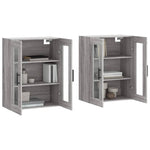 Wall Mounted Cabinets 2 pcs Grey Sonoma Engineered Wood 3197967