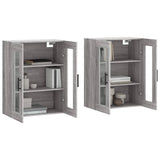 Wall Mounted Cabinets 2 pcs Grey Sonoma Engineered Wood 3197967