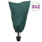 ZNTS Plant Fleece Covers with Drawstring 12 pcs 70 g/m² 0.8x0.8 m 3203565