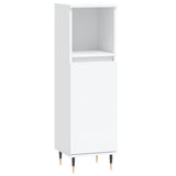 3 Piece Bathroom Cabinet Set White Engineered Wood 3187781