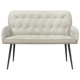 2 Seater Sofa with Metal Legs 2-Seater Cream Velvet 42051025