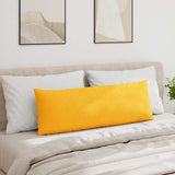 Sofa Pillows 2 pcs Light Yellow 120 x 40 cm Corduroy Fabric 42013823