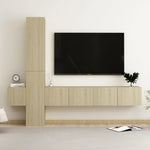 ZNTS 5 Piece TV Cabinet Set Sonoma Oak Engineered Wood 3078970
