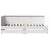 Daybed White Engineered wood Small Single Daybed Rectangular 3280860