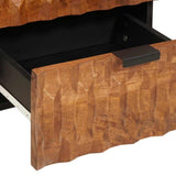 Bedside Cabinet 2 pcs Brown 40 x 33 x 46 cm Solid Mango Wood 4017899