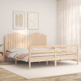 Bed Frame without Mattress Super King Size Solid Wood 3194196
