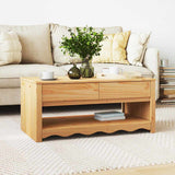 Coffee Table Drammen Oak 99 x 55 x 45 cm Solid Pine Wood 42003044
