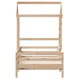 Bed Frame with Roof without Mattress 90x200 cm 3282159