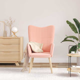 Armchair Pink 62 x 67 x 95.5 cm Sherpa Fabric 42001779