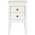 Bedside Cabinets 2 pcs White 40x35x61.5 cm Solid Wood Pine 813692