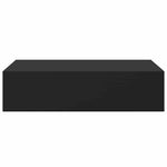Wall-mounted Drawer Shelves 2 pcs Black 40x23.5x10cm MDF 330244