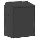 Rabbit Feeder Black 33.5 x 25.5 x 45.5 cm Cold-Rolled Steel 874591