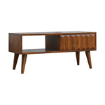 Chestnut Prism Sliding Media Unit IN695