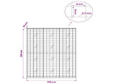 Gabion with 5 mm Wire and 10x10 cm Mesh 150x20x200 cm 3465069
