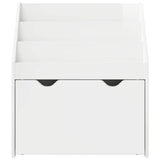 Kids Bookshelf with Drawer High Gloss White 60 x 29.5 x 69 cm 892393