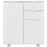Sideboard High Gloss White 71x35x80 cm Engineered Wood 283715