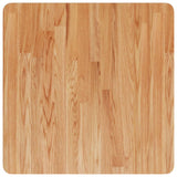 Square Table Top Light Brown 60x60x4cm Treated Solid Wood Oak 343060